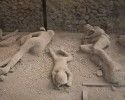 Plaster victim of Pompei, UNESCO World Heritage Site, Pompei, Naples, Campania, Italy, Europe