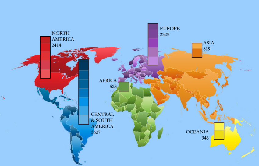 Distribución geográfica de la población mundial - Escuelapedia - Recursos  Educativos